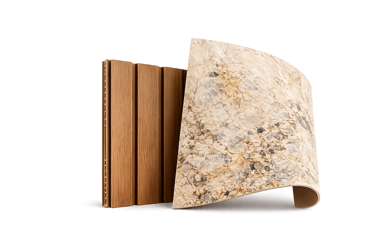 LIBUSUN stone and wood panels